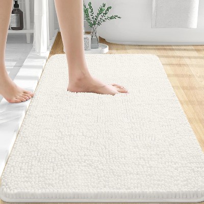 Attop Bathroom Rugs 30x20, Extra Soft Absorbent Chenille Bath Rugs, Rubber Backing Quick Dry, Machine Washable Bath Mats for Bathroom Floor