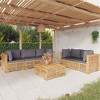 vidaXL Garden Lounge Set Dark Grey - 2 of 4