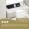 YOOCOZZ Sectional Sofa with Removable Ottoman, Reading Light, Charging Socket, Cup Holders, Storage Space - 4 of 4