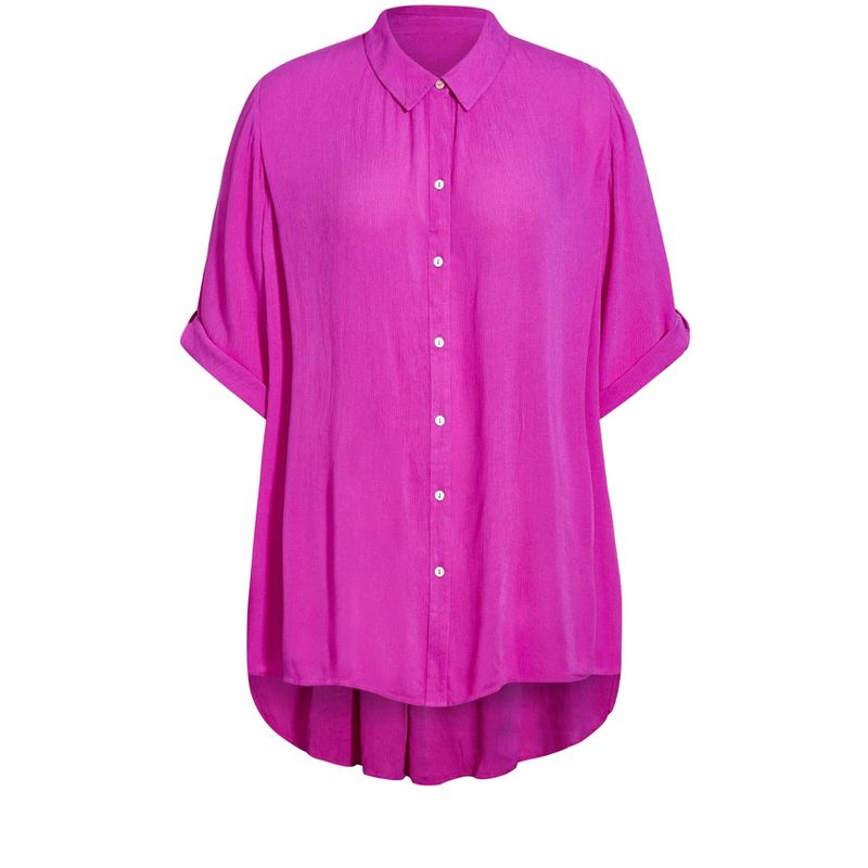 Women's Plus Size Island Breeze Tunic - purple | EVANS, 4 of 8