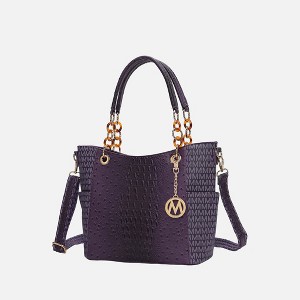 MKF Collection Miriam Handbag Signature Women Vegan Leather Tote by Mia K - 1 of 4