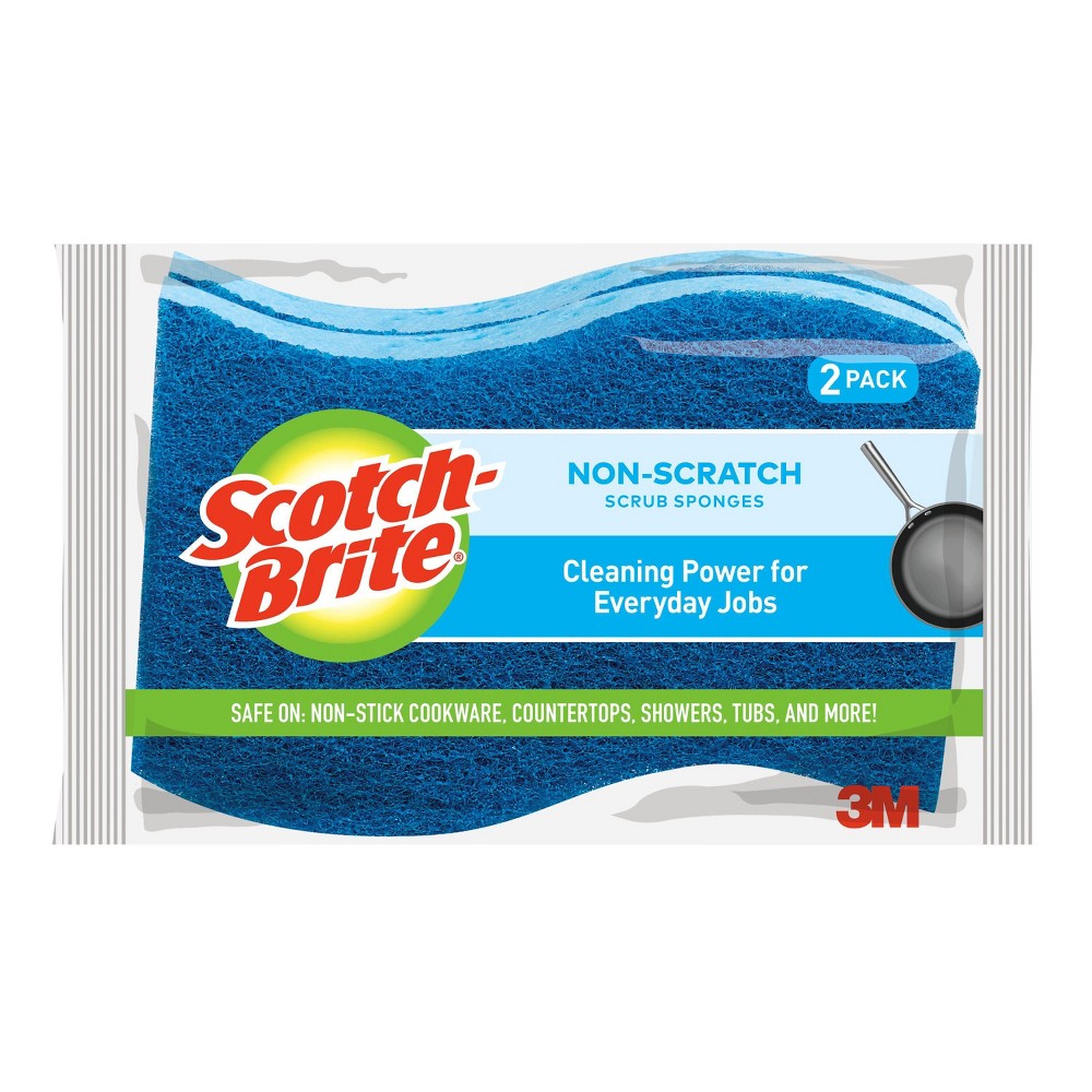 Scotch-Brite No Scratch Scrub Sponge - 2pk