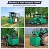 Ballast Box 3 Point Category 1 Tractor, 800lbs Capacity Tractor Ballast with 2" Hitch Receiver, Fits Category 1 Tractor Attachment - 4 of 4