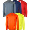 Galaxy By Harvic Men's Long Sleeve Moisture-Wicking Quick Dry Performance Crew Neck Tee- 5 Pack - 2 of 2