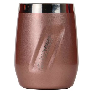 EcoVessel PORT 10oz Insulated Stainless Steel Stemless Wine Glass / Whiskey / Cocktail Tumbler - 1 of 4