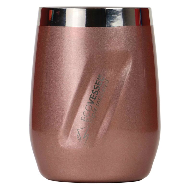 EcoVessel PORT 10oz Insulated Stainless Steel Stemless Wine Glass / Whiskey / Cocktail Tumbler, 1 of 8