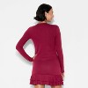 Women's Long Sleeve Roundneck Button-Down Shirt - Wild Fable™ - 3 of 4