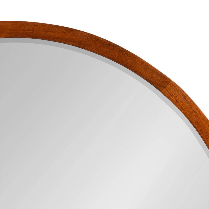 24&#34; McLean Round Wall Mirror Walnut Brown - Kate &#38; Laurel All Things Decor, 4 of 9