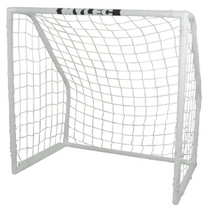Mylec Soccer Goal for Outdoor, Easy Assembly, Nylon Net, Lightweight & Portable Soccer Net, Sleeve Netting System, 1 ⅝” Plastic PVC (White, Pounds) - 1 of 1