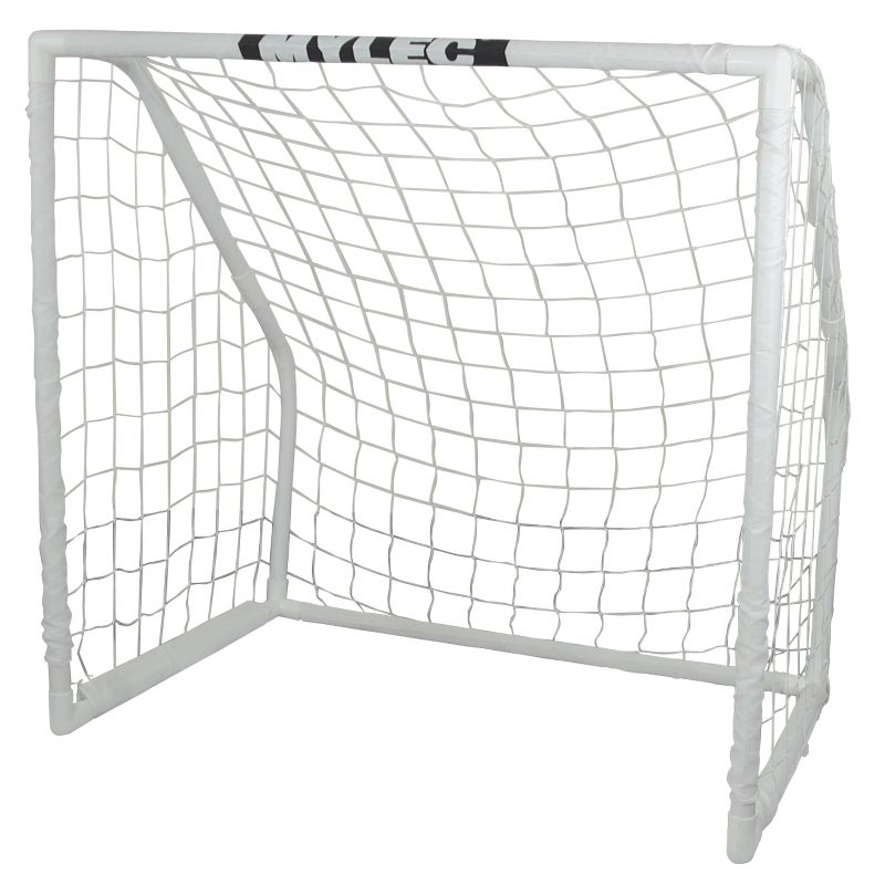 Mylec Soccer Goal for Outdoor, Easy Assembly, Nylon Net, Lightweight & Portable Soccer Net, Sleeve Netting System, 1 ⅝” Plastic PVC (White, Pounds), 1 of 2