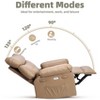 Recliner Chair, Electric Rocker Swivel USB Charger for Adults, with Vibrating Massage and Heating, for Living Room, Bedroom - 4 of 4