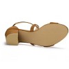 Allegra K Women's Open Toe Crisscross Buckle Ankle Strap Block Heel Sandals - 4 of 4