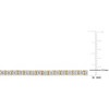EVERLY JEWELRY |  Yellow Plated Sterling silver  5 1/10 CT DEW Created Moissanite-White Tennis Bracelet - 3 of 4