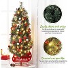 Pre-installed lighted Christmas tree, snowflake Christmas tree, sleigh base, artificial Christmas tree for home decoration - 4 of 4