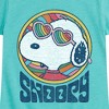 Girls' - Peanuts - Groovy Snoopy Fitted Short Sleeve Graphic T-Shirt - 2 of 4