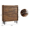 Jojoka Wooden Shoe Cabinet with Adjustable Shelves, Hidden Flip Storage for Entryway, Hallway, or Living Room - 2 of 4