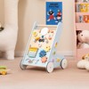 Infans Wooden Baby Walker Push and Pull Learning Activity Center with Wheels Push Toy - 4 of 4