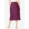 Jessica London Women's Plus Size Comfort Waist Stretch Denim Midi Skirt - 3 of 4