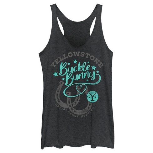 Women's Yellowstone Button Ranch Montana Buckle Bunny Racerback Tank ...