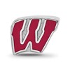 Black Bow Jewelry Sterling Silver Wisconsin Badgers NCAA Bead Charm - 3 of 4