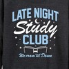 Women's - Instant Message - Late Night Study Club Lightweight French Terry Wide Neck Long Sleeve Shirt - 2 of 4