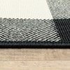 Oriental Weavers Marina 1932K Black/ Ivory Indoor/Outdoor Area Rug - 2'3" x 7'6" - 3 of 4