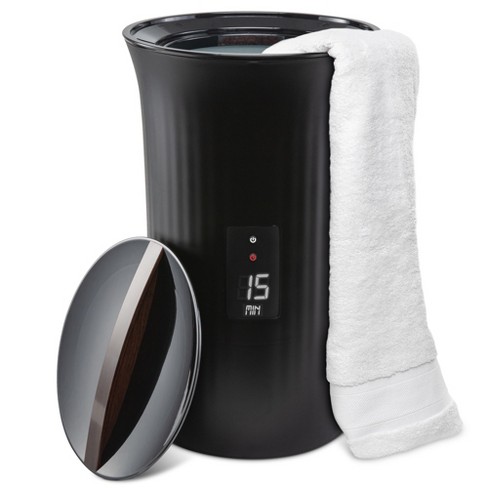 Live Fine Bathroom Towel Warmer, Small Blanket & Towel Heater - Black