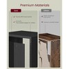 4-Tier Cube Bookcase, Open Shelf Organizer for Living Room/Office, Space-Saving Corner Design, Tool-Free Assembly, Black - 4 of 4