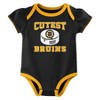 NHL Boston Bruins Infant Girls' 3pk Bodysuit - 4 of 4