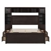 YOOCOZZ Queen Size Platform Bed with Under-bed Drawers, All-in-One Cabinet and Shelf, Built-in Outlets - 3 of 4