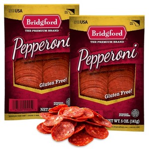 Bridgford Sliced Pepperoni 5 oz  - Ready-to-Eat Pepperoni Slices for Pizza and Sandwiches with Zero Carb Ideal for your Keto Diets - 1 of 4