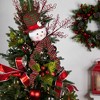 Northlight Plush Snowmen in Hats Christmas Ornaments - 12.5" - Set of 3 - 3 of 4
