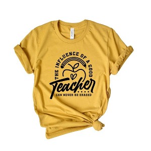 Simply Sage Market Women's The Influence of A Good Teacher Apple Short Sleeve Graphic Tee - 1 of 4
