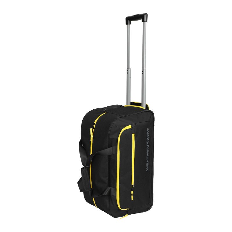 Weatherproof 21” Black Wheeled Duffle Bag, 2 of 7