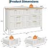 GAOMON Fluted 7 Drawer Dresser for Bedroom, 47.4'' Wide Mid Century Modern Chest of Drawers, Wooden Fluted Dresser Chest - 2 of 4