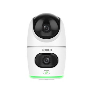 Lorex 2K Dual View Pan-Tilt Indoor Security Camera - 1 of 4