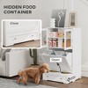 Skyzone Elevated Dog Feeding Station with Hidden Bowl Rack, 2 Stainless Steel Bowls, Adjustable - 4 of 4
