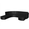 vidaXL Garden Furniture Set Black PE Rattan Modular Garden Sofa Set - Black - 4 of 4