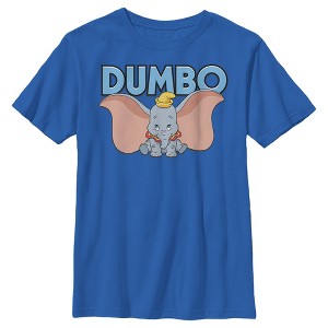 Boy's Dumbo Blue Logo and Big Ears T-Shirt - 1 of 4