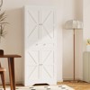 Kitchen Pantry Cabinet, 70'' Tall Farmhouse Storage Organizer with Drawers - Adjustable Shelves, Door Shelves for Dining Room, White - 3 of 4