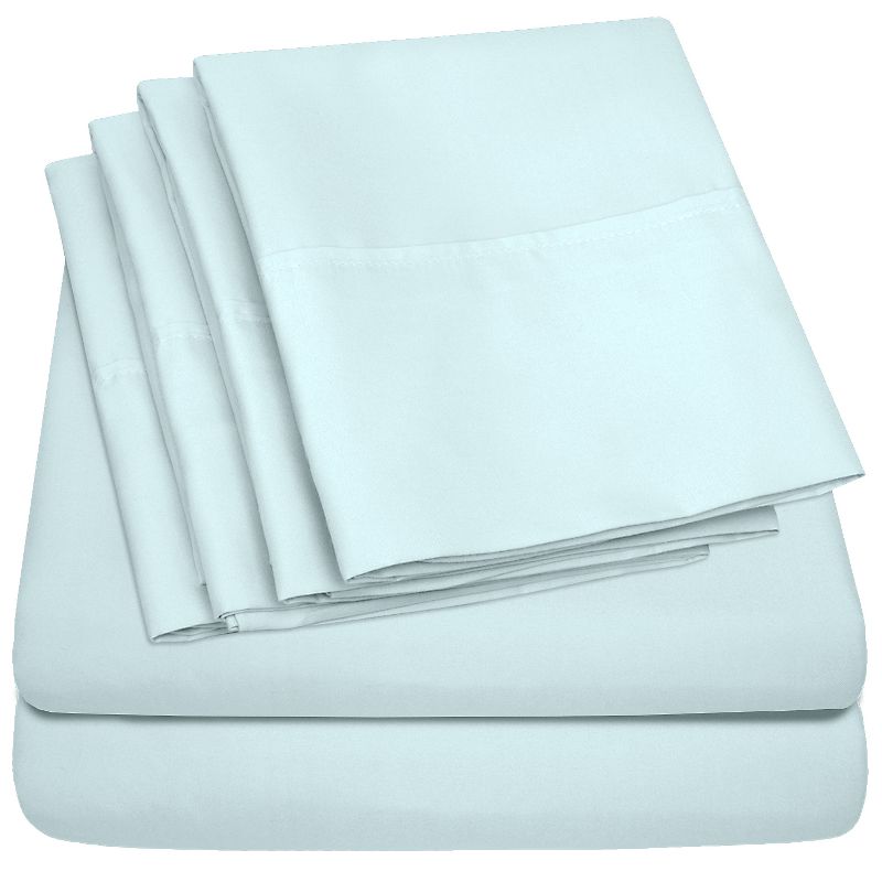 6 Piece Sheet Set, Deluxe Ultra Soft 1500 Series, Double Brushed Microfiber by Sweet Home Collection™, 1 of 5