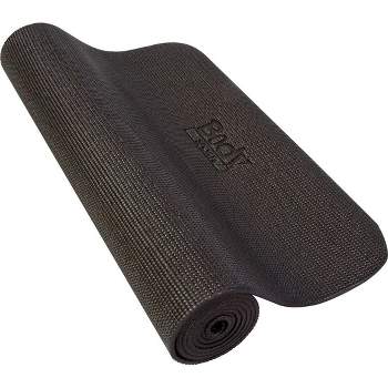 BodySport Personal Exercise Mat, Exercise Equipment for Yoga, Pilates, and Fitness Routines, 72" x 24" x 1/4", Black
