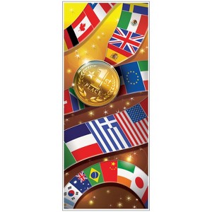 Beistle International Sports Door Cover, 6' x 30", (2/Pkg) Multicolored - 1 of 2
