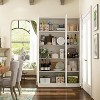 FUFU&GAGA White Modular Kitchen Pantry Storage Cabinet with Drawer & Shelves - 4 of 4