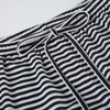 Women's Slim Straight Stripe Casual Waistband Tied Home Pants with Adjustable Tie Belt Longe Pants - 2 of 4