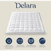 Delara Organic Extra Plush Mattress Pad, Cooling Quilted, Recycled Down Alternative, 20" Deep Pocket, Breathable & Noiseless - 2 of 4