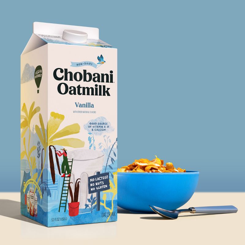 Chobani Vanilla Plant-Based Oatmilk - 52 fl oz, 5 of 8