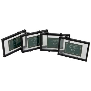 Northlight Collapsible Rectangular Picture Frames - for a 4" x 6" Photos - Black - 1 of 4
