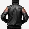 X RAY Mens Lightweight Motorcycle PU Leather Jacket With Faux Shearing Lining - 2 of 4