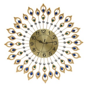 YIYIBYUS Large Wall Clock, Modern Metal Big Clocks, Decorative Wall Clocks for Living Room - 1 of 4